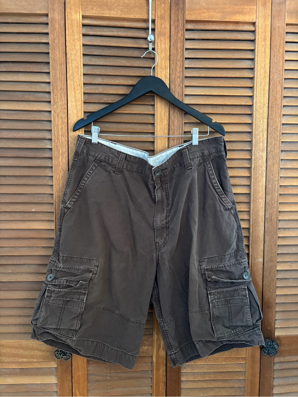 Levi's Brown Men's Cargo Shorts thick 100% cotton